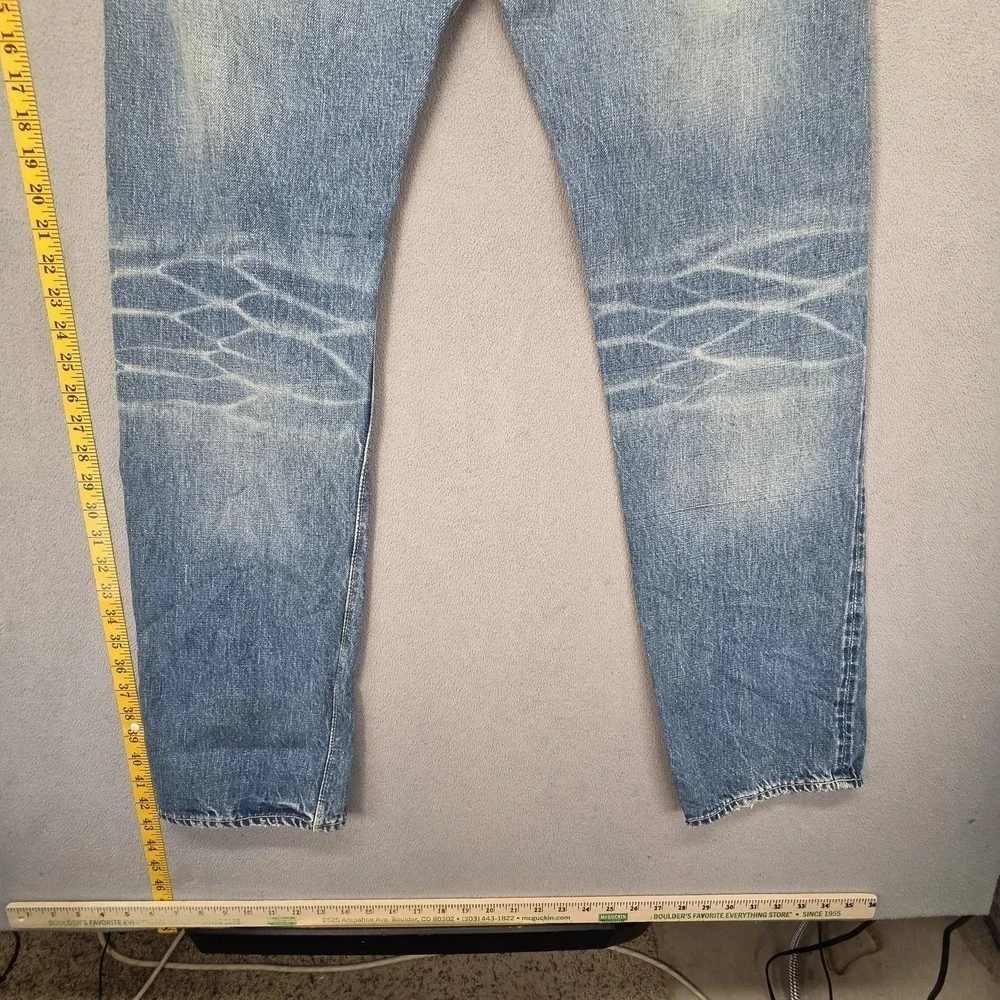 Fullcount Jeans Mens Blue Selvedge Thrashed Destroyed Fits 30x32